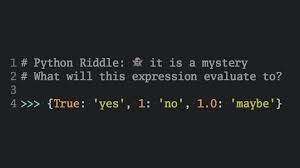 (only attempt this riddle after the group has successfully completed several other riddles). A Python Riddle The Craziest Dict Expression In The West Dbader Org