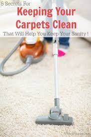 5 secrets for keeping your carpet clean