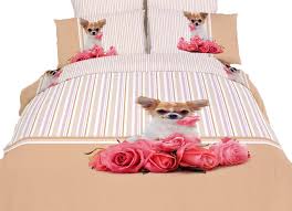 bedding cute dog print duvet cover