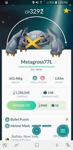 Details About Trade Pokemon Go Shiny Metagross High Cp W Legacy Move Meteor Mash 3000