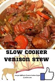 slow cooker venison stew with brown