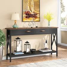 extra long console table with storage