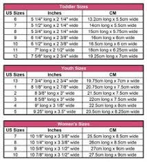 Perfect Chart For Sizing Crocheted Slippers For Each Shoe