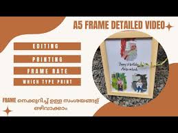 a5 frame detailed video frame making