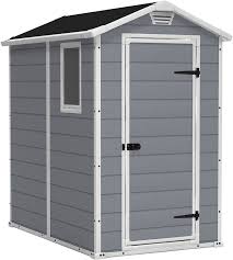 We are an authorized dealer and the industries top seller of our brands. Amazon Com Keter Manor 4x6 Resin Outdoor Storage Shed Kit Perfect To Store Patio Furniture Garden Tools Bike Accessories Beach Chairs And Lawn Mower Grey White Garden Outdoor