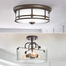 If you're looking to make your kitchen more inviting and functional with updated kitchen lighting ashby park ceiling fan by home decorators collection combines form and function to. Flush Mount Lighting Semi Flush Mount Lighting
