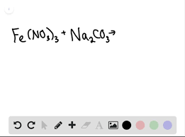 iron iii nitrate and sodium carbonate