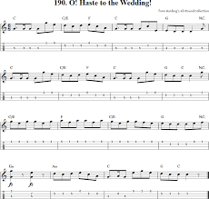 O Haste To The Wedding Mandolin Tab