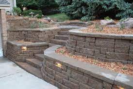 stair retaining wall 4 landscaping