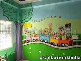 cartoon theme painting for decoration