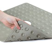 square rubber safety shower mat