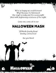 Printable Halloween Party Invitation Templates Template Black And