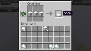 how to make it snow in minecraft