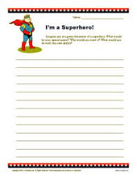 My Hero   Descriptive Writing Prompt for  th    th Grade Pinterest First grade writing prompts     pages of free writing prompts that are  great for practicing