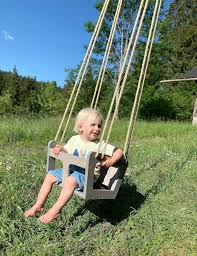 Children S Swing Made Of Wood For