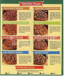 menu of round table pizza lemoore ca