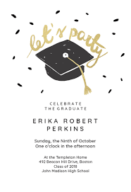 Easy Going Graduation Party Invitation Template Free