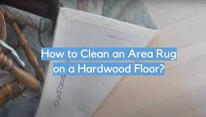 area rug on a hardwood floor