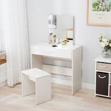 Maybe you would like to learn more about one of these? White Vanity Dressing Desk Makeup Table And Stool Set Dresser With Mirror Drawer Uenjoy Contemporar White Vanity Table Make Up Desk Vanity Bedroom Vanity Set