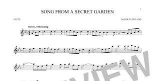 song from a secret garden flute solo