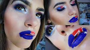 australia day makeup tutorial megan