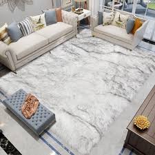 latepis white with grey tips fur rug