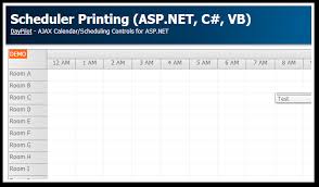 Tutorial Scheduler Printing Asp Net C Vb Net