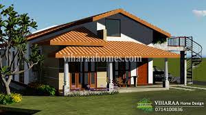 Single Story House Plan And 3d Design