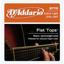D Addario Eft15 Flat Top Pb Extra Light Acoustic Guitar Strings Musician S Friend
