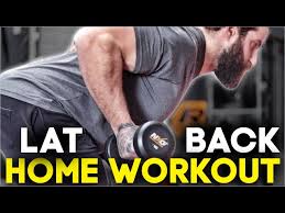 lat and back workout at home light