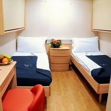 A berth is a bed on a boat , train, or caravan. Accommodations Grimaldi Lines