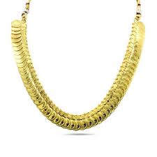 gold long necklace designs in 50 grams
