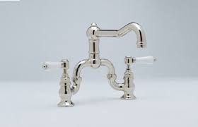 double lever kitchen bridge faucet