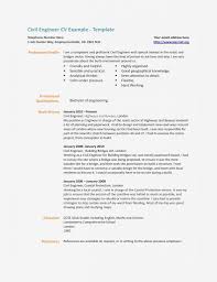 Resume Format Civil Engineer Professional Template For With One Year