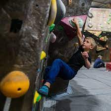kids love climbing the spot climbing gym