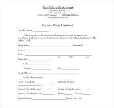 Event Contracts Sample Restaurant Contract Yomm