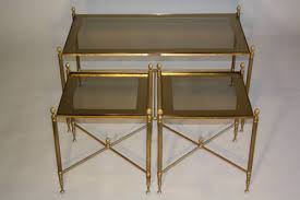 A Gilt Brass Coffee Table With Two