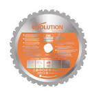 7-1/4-in 20T Carbide Tipped Circular Saw Blade for Wood, Plastic, Metal Evolution
