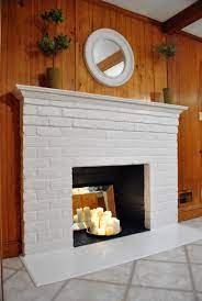 How To Paint A Brick Fireplace Young