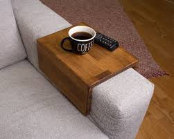 Modern Wood Armrest Table Simple And