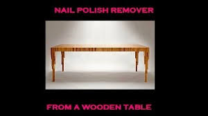 remove acetone nail polish remover