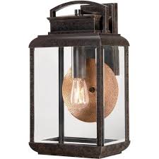 Byron Bronze Outdoor Wall Lantern With
