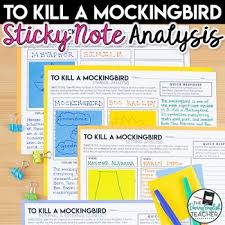 To Kill A Mockingbird Literary Elements Worksheets