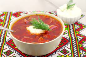 ukrainian borscht soup with beef