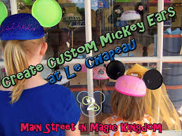 Disney World Souvenir Create Custom Mickey Ears At Le Chapeau