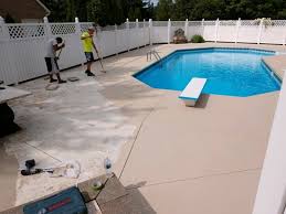 Concrete Pool Deck Paint Painted