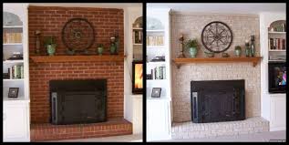 Fireplace Decorating My Brick Painted
