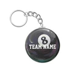 8 ball pool stars is a fun pool game but with a twist. 8 Ball Team Name Key Chain Zazzle Com Team Names Keychain Keychain Set