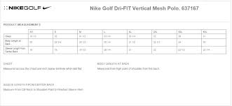 Nike Golf Dri Fit Vertical Mesh Polo Shirts 637167