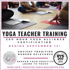 sama yoga has been in business for three years in new canaan and will offer their first ever yoga teacher program beginning september 15